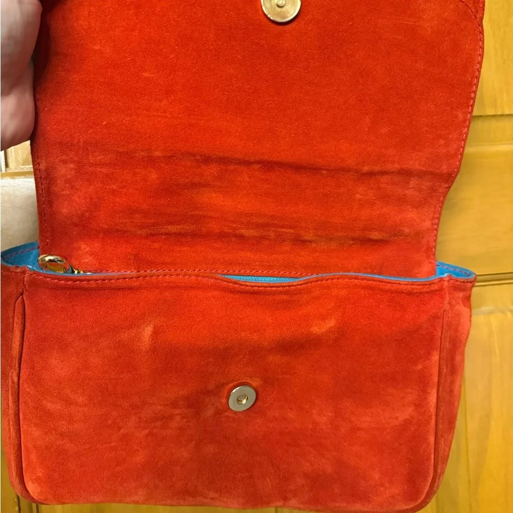 Chic Red Bow suede Women's Shoulder Bag - Picture 2 of 15